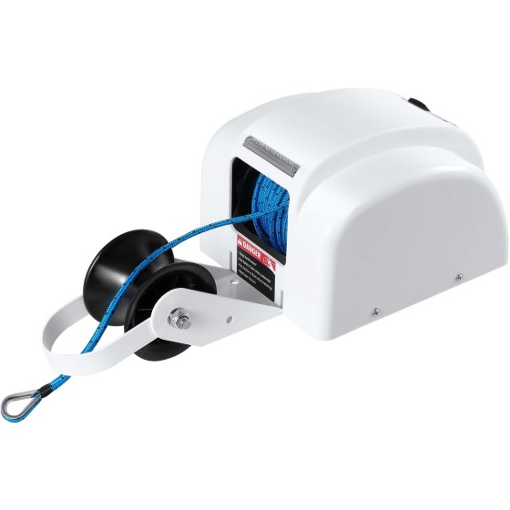 OUTGOO Boat Electric Anchor Winch, Anchors Up to 25/35/45 LBS, 12-Volt DC Boat Anchor Wench with Wireless Remote Control, High-Efficiency Marine Saltwater Anchor Windlass Kit Includes 100-feet Rope