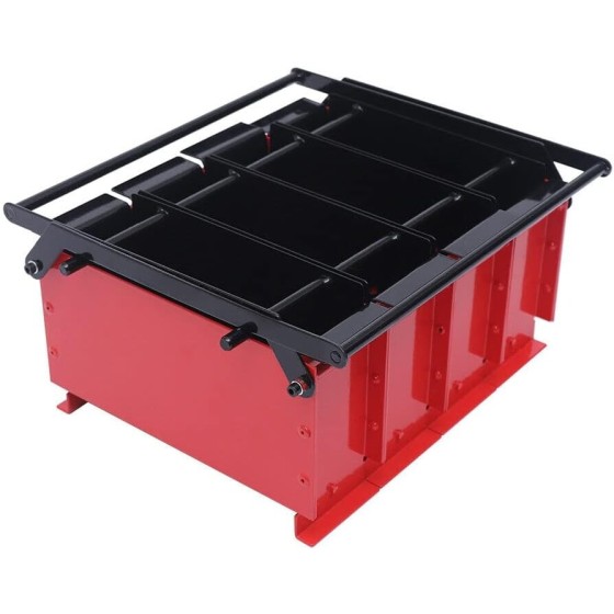 OUTGOO Paper Log Briquette Maker Paper Press Machine Black and Red 15"×12.2"×7.1"